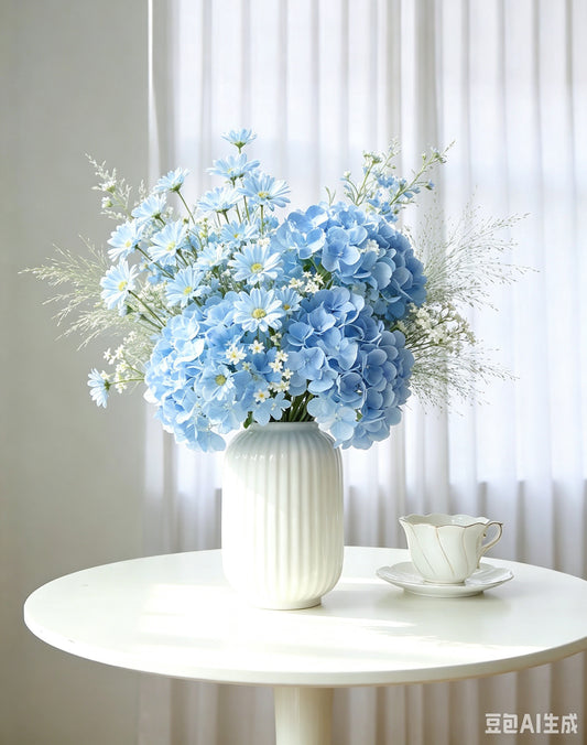 蓝色永生花