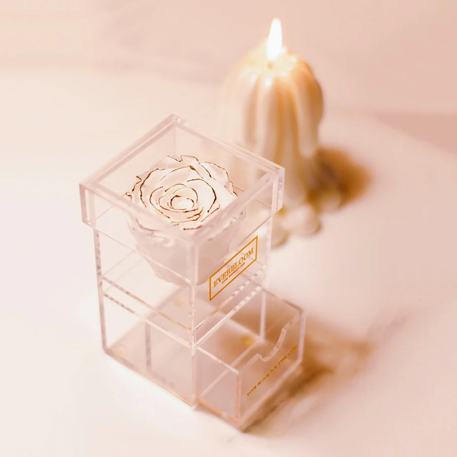 Single Rose Acrylic Box