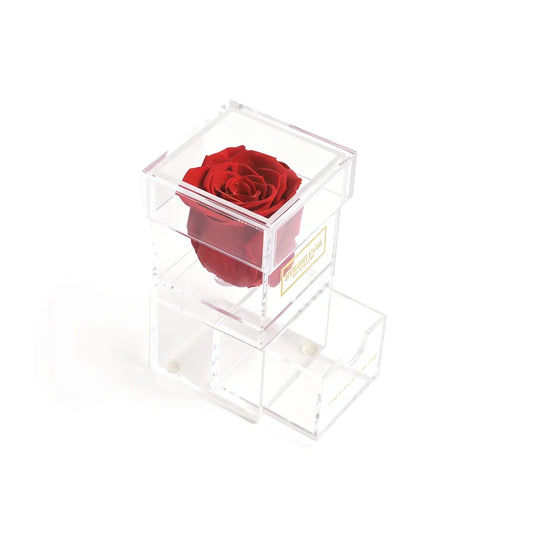Single Rose Acrylic Box