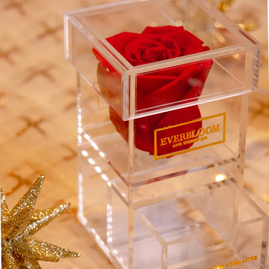 Single Rose Acrylic Box